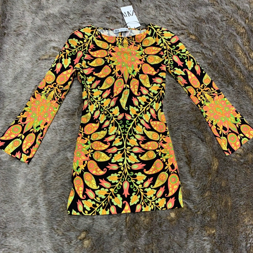 🥀NWT ZARA Multicolor Mini Dress🥀